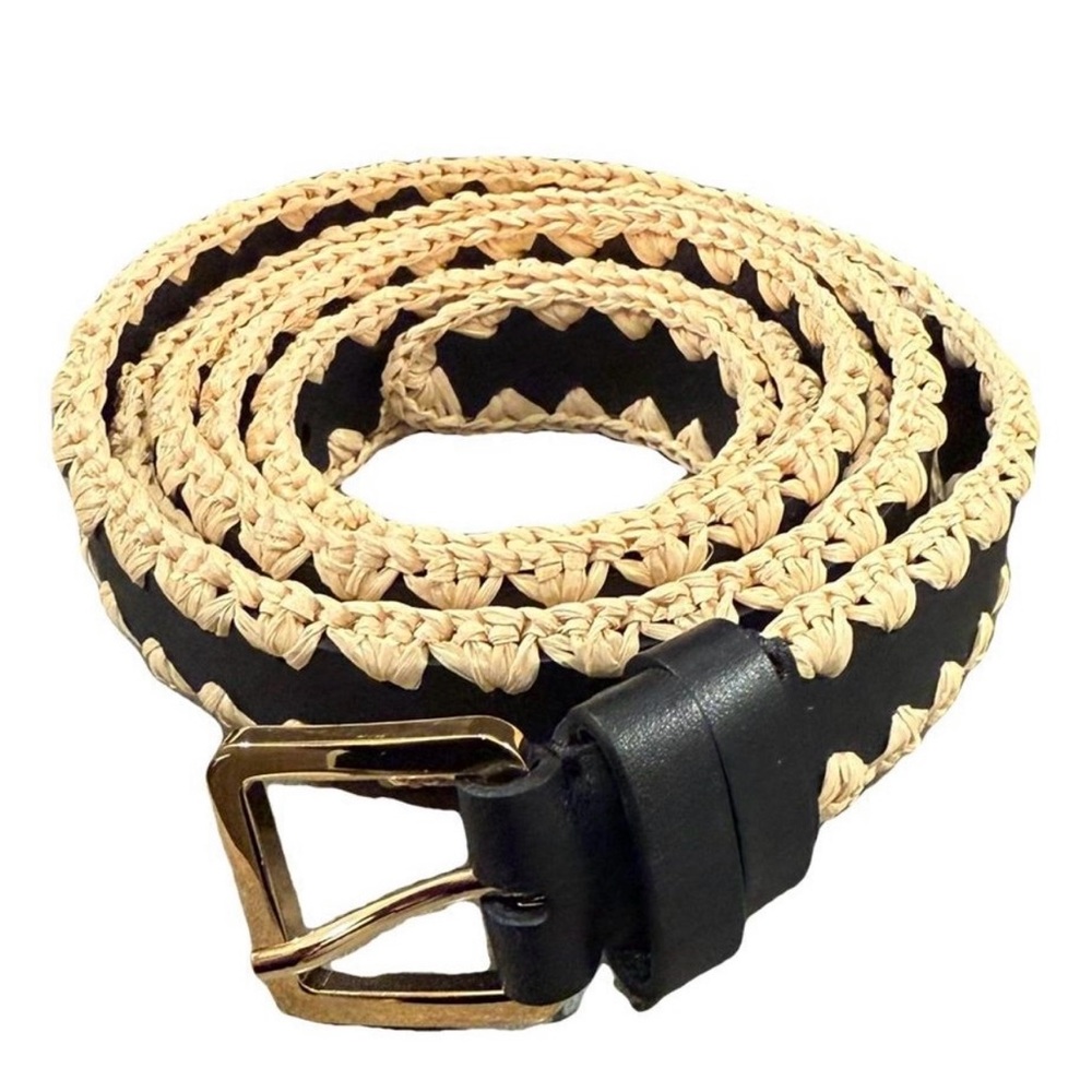 Altuzarra Crochet Whipstitch Leather Belt